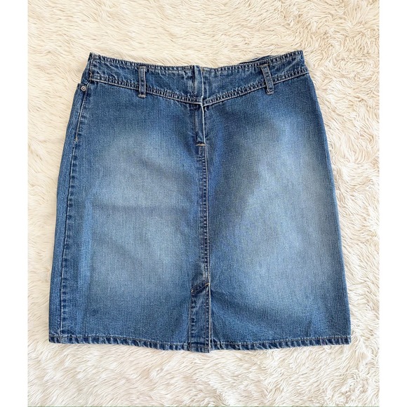 90’s/Y2K No Waistband Lace Up Denim Skirt size 6 - Picture 6 of 8